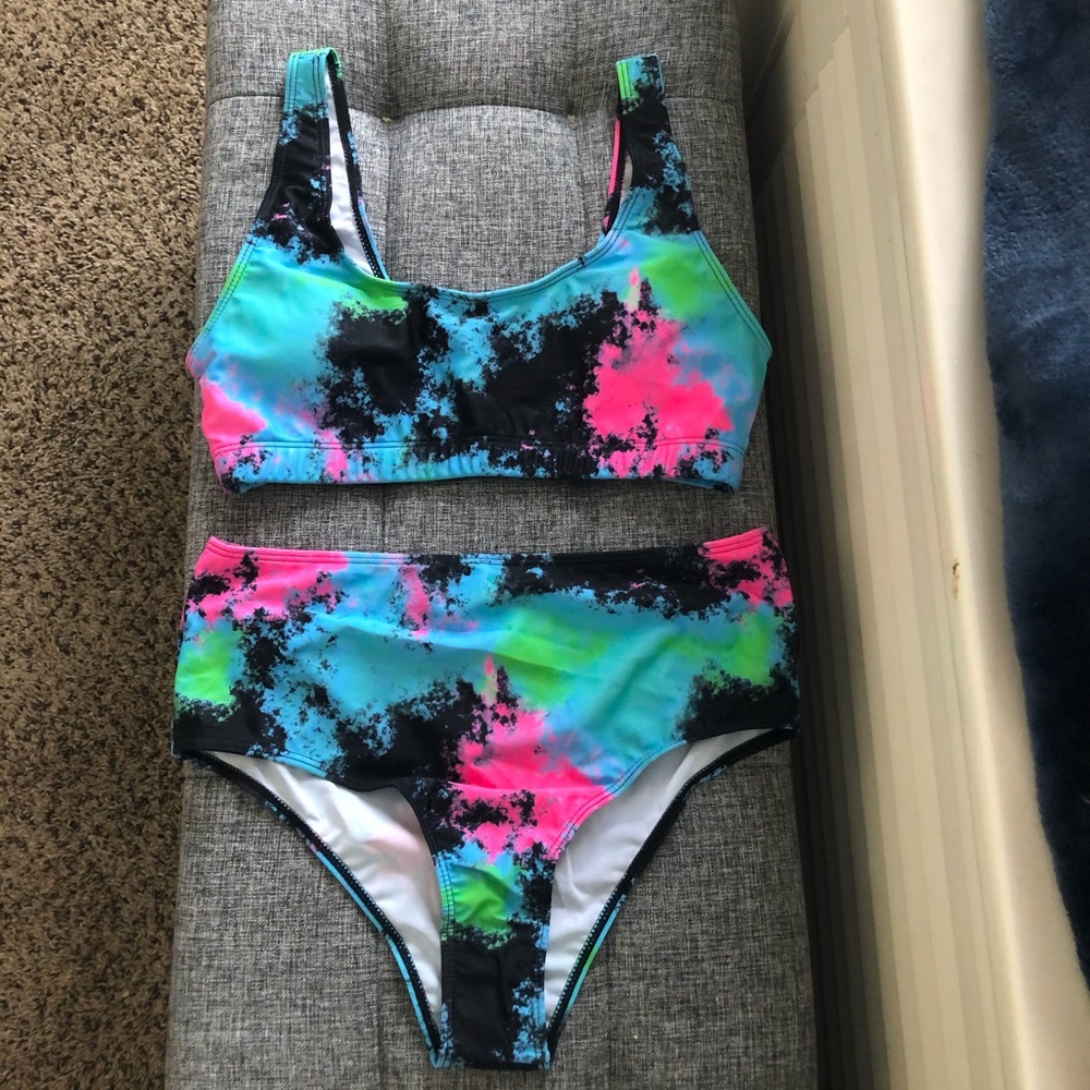 Shein tie dye bikini large